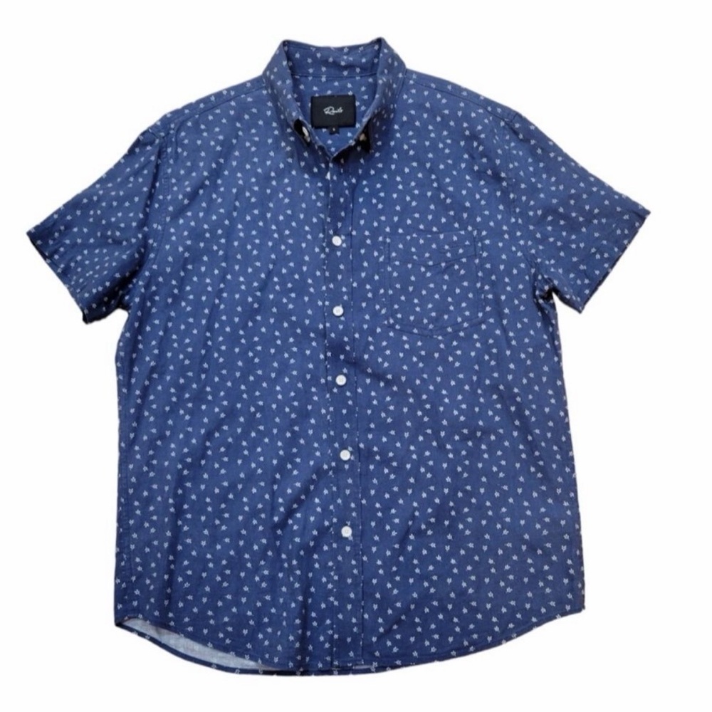 Rails Carson Linen-Blend Shirt Windy Palmate XL NWOT